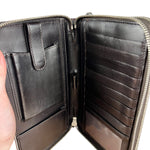 Gucci Diamante Leather Zippy Top Handle Organizer