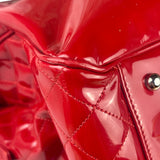 Chanel Lipstick Red Patent Leather Paris-Venice CC Jumbo Tote 2010
