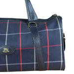 Burberry Blue Nova Check Vintage Boston Bag