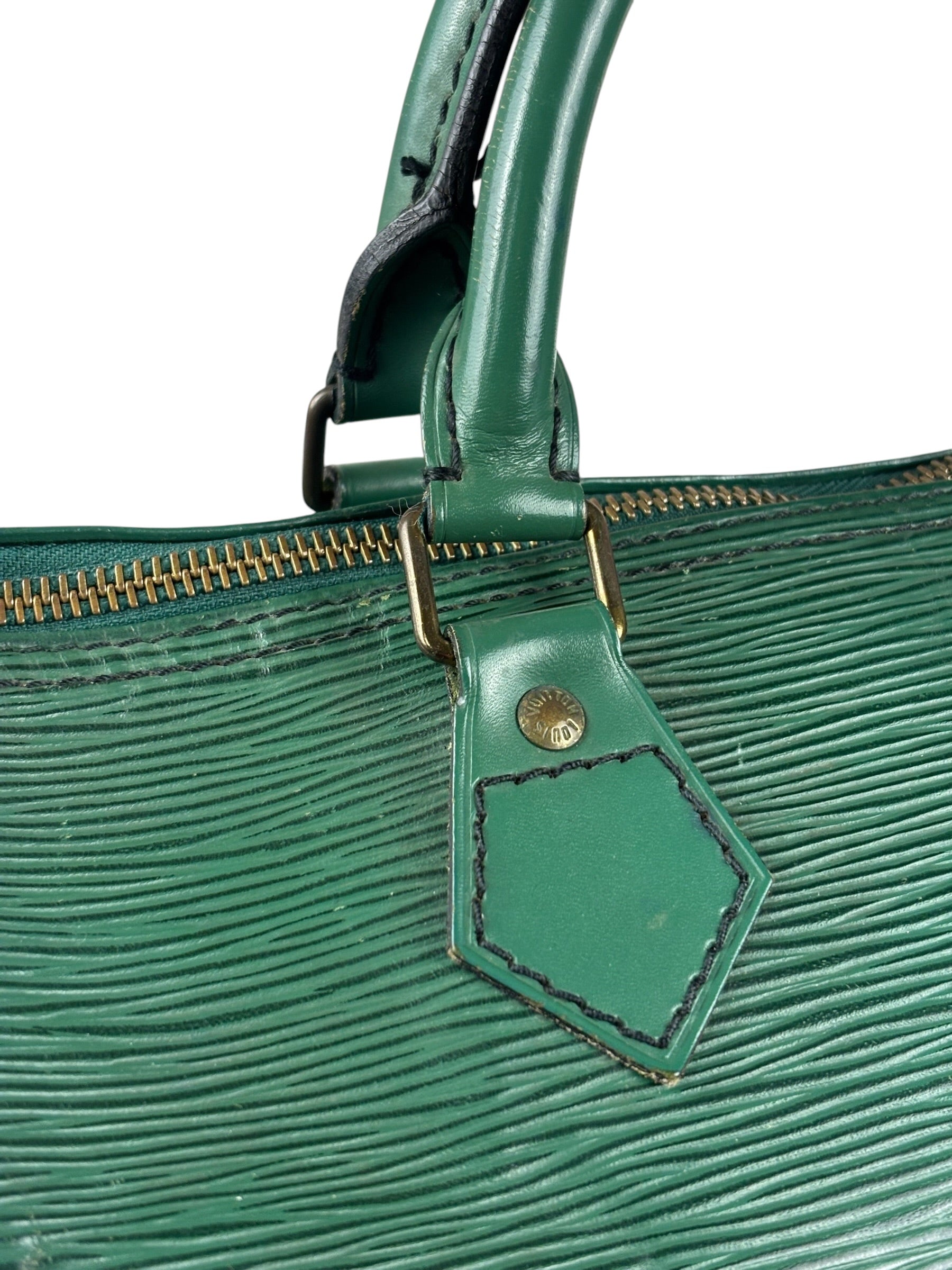 Louis Vuitton Vintage Green Epi Speedy 35