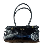 Prada Calfskin Bonnie Shoulder Bag Black
