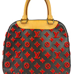 Louis Vuitton Limited Edition Deauville Cube Rosso Handbag Red