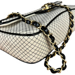 Chanel East West Beige Jersey Flap Bag 2002