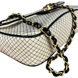 Chanel East West Beige Jersey Flap Bag 2002