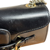Gucci Black Leather Small Emily Chain Shoulder Bag