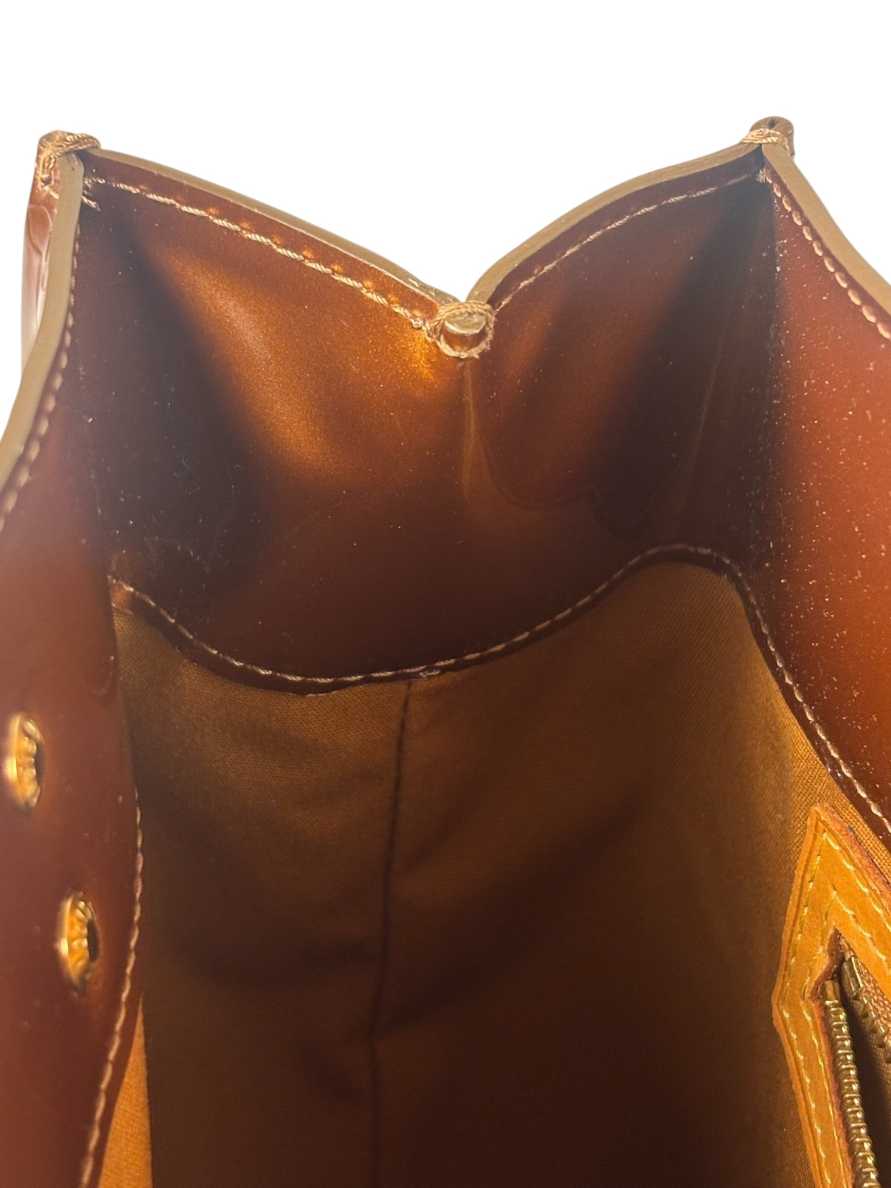 Louis Vuitton Monogram Bronze Vernis Reade PM