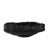 Balenciaga Black Lambskin Moto City Two-Way Bag