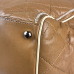Chanel Camel Quilted Lambskin East-West Large Chain Tote 2008