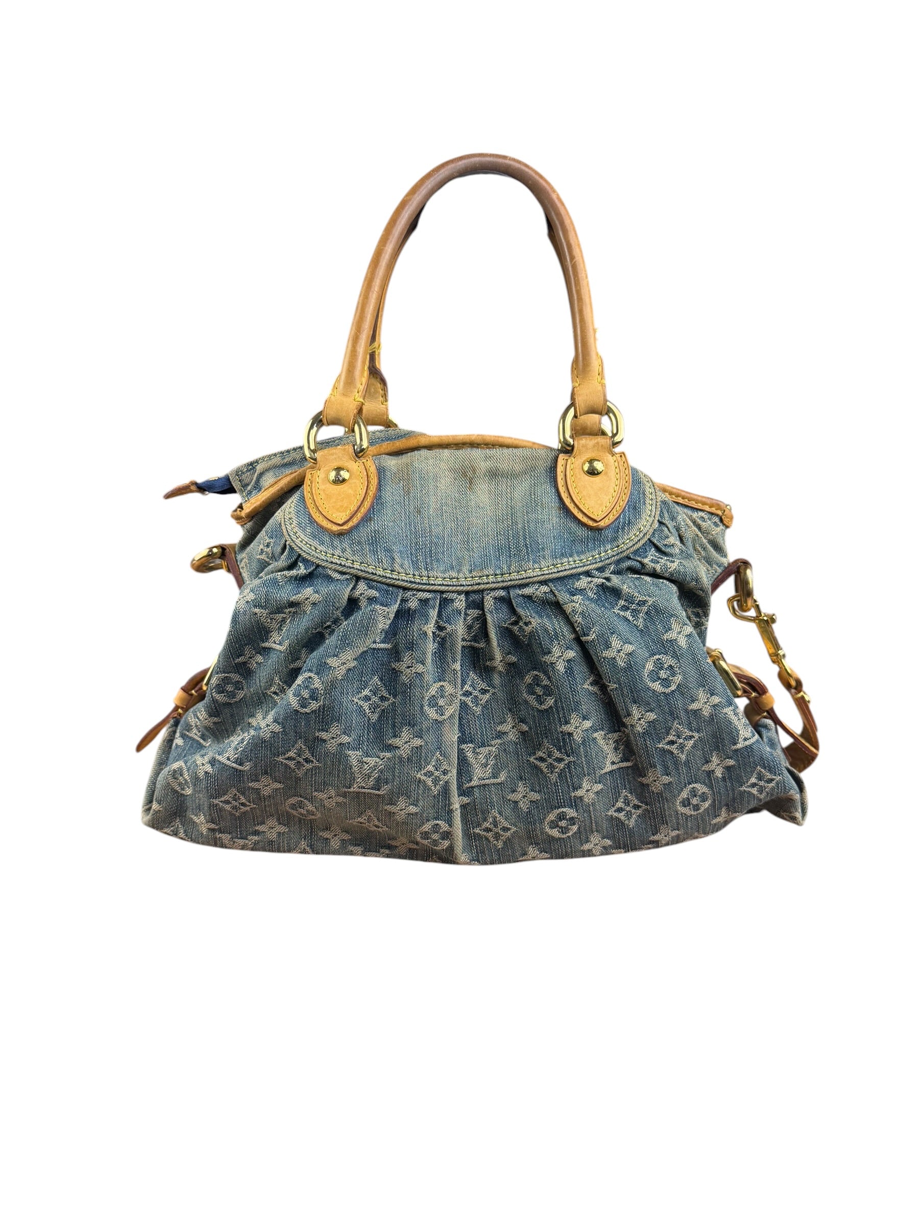 Louis Vuitton Blue Denim Monogram Neo Cabby Two-Way Bag MM