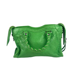 Balenciaga Green Leather Small Le City Two-Way Bag