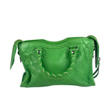 Balenciaga Green Leather Small Le City Two-Way Bag
