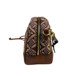 Louis Vuitton Burgundy/Brown Leather Trim Mini Deauville Crossbody Bag