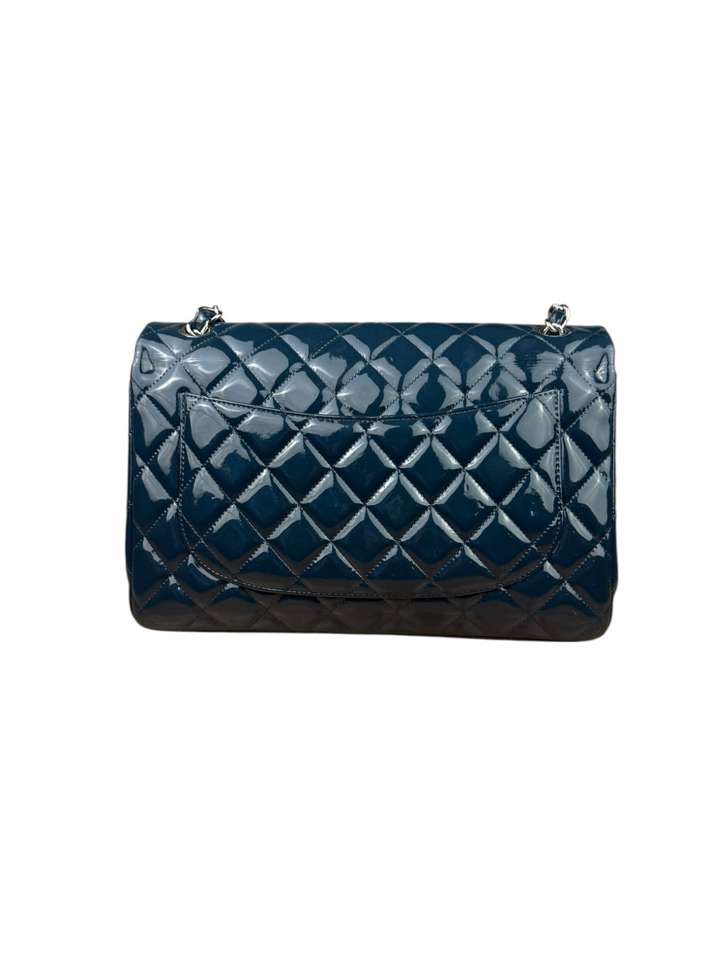 Chanel Dark Turquoise Patent Large Double Flap Bag 2010