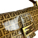 Fendi FF Sequin PVC Coated Canvas Baguette