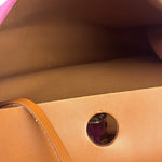 Hermes Pink/Brown Leather Trim Herbag Zip 31 Two-Way Bag
