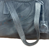 Prada Vintage Black Nylon Bowler Bag