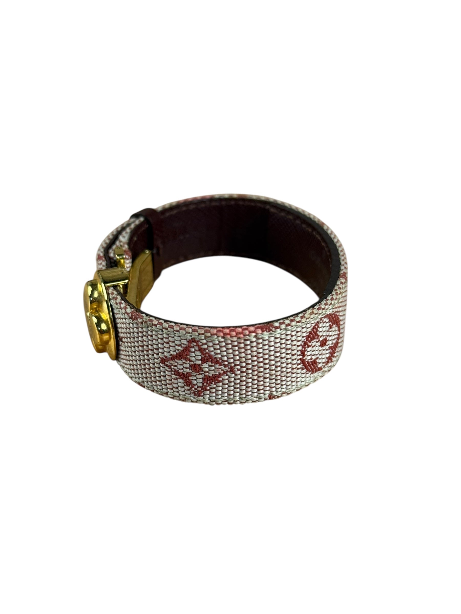 Louis Vuitton Pink Monogram Mini Lin Bracelet