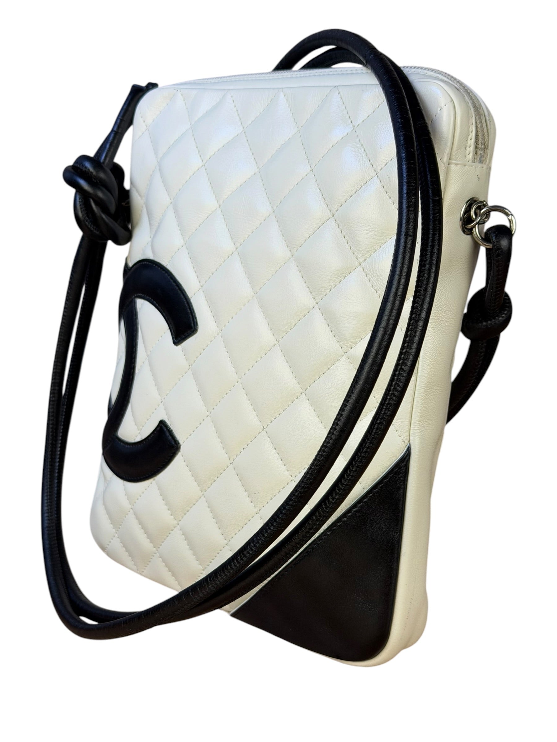 Chanel Vintage Leather Cambon Ligne Crossbody/Shoulder Bag-2008