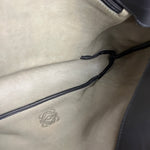 Loewe Suede Anagram Shoulder Tote Olive