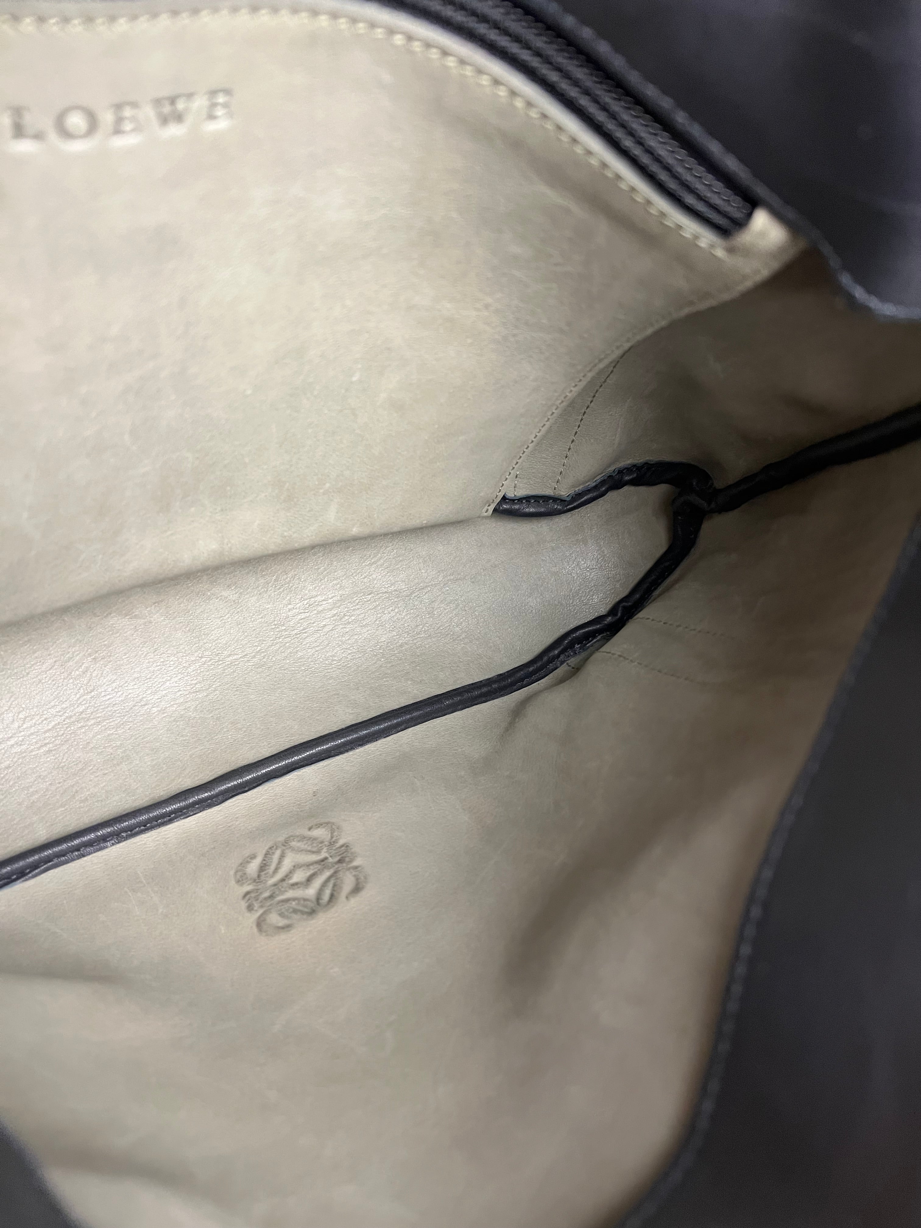 Loewe Suede Anagram Shoulder Tote Olive