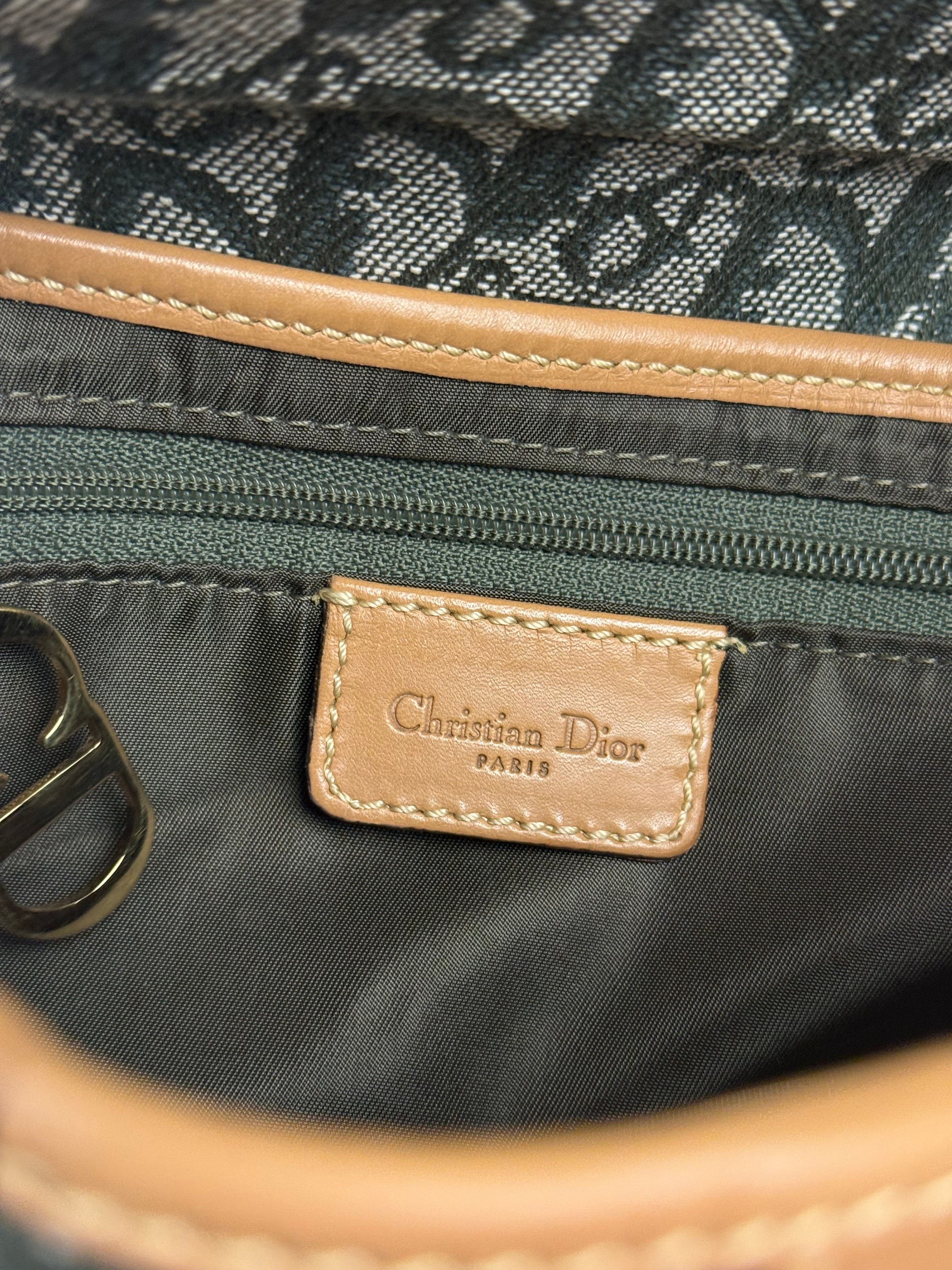Christian Dior Vintage Trotter Saddle Shoulder Bag