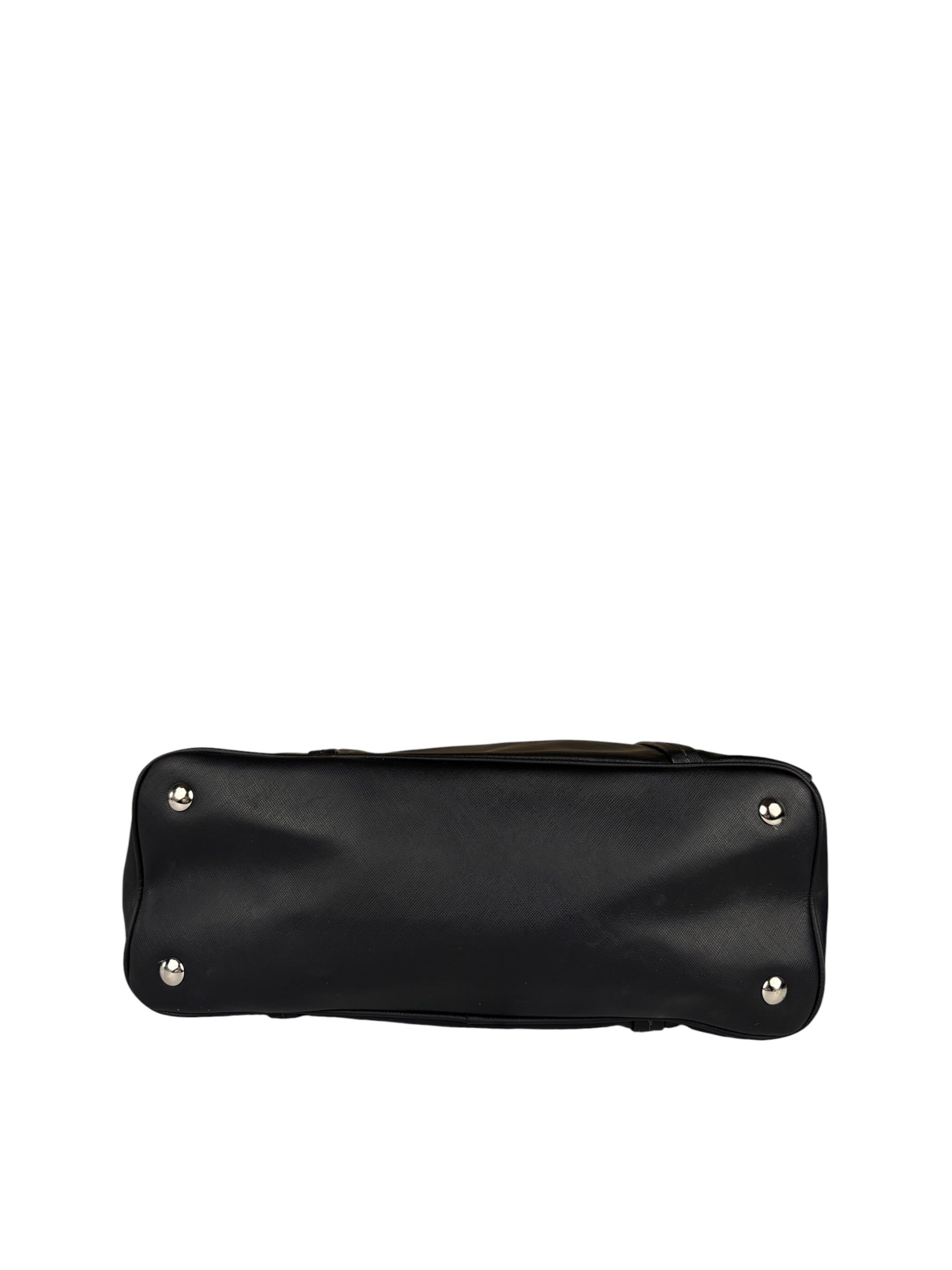 Coach Vintage Black Peyton Leather Jordan Double Zip Shoulder Bag