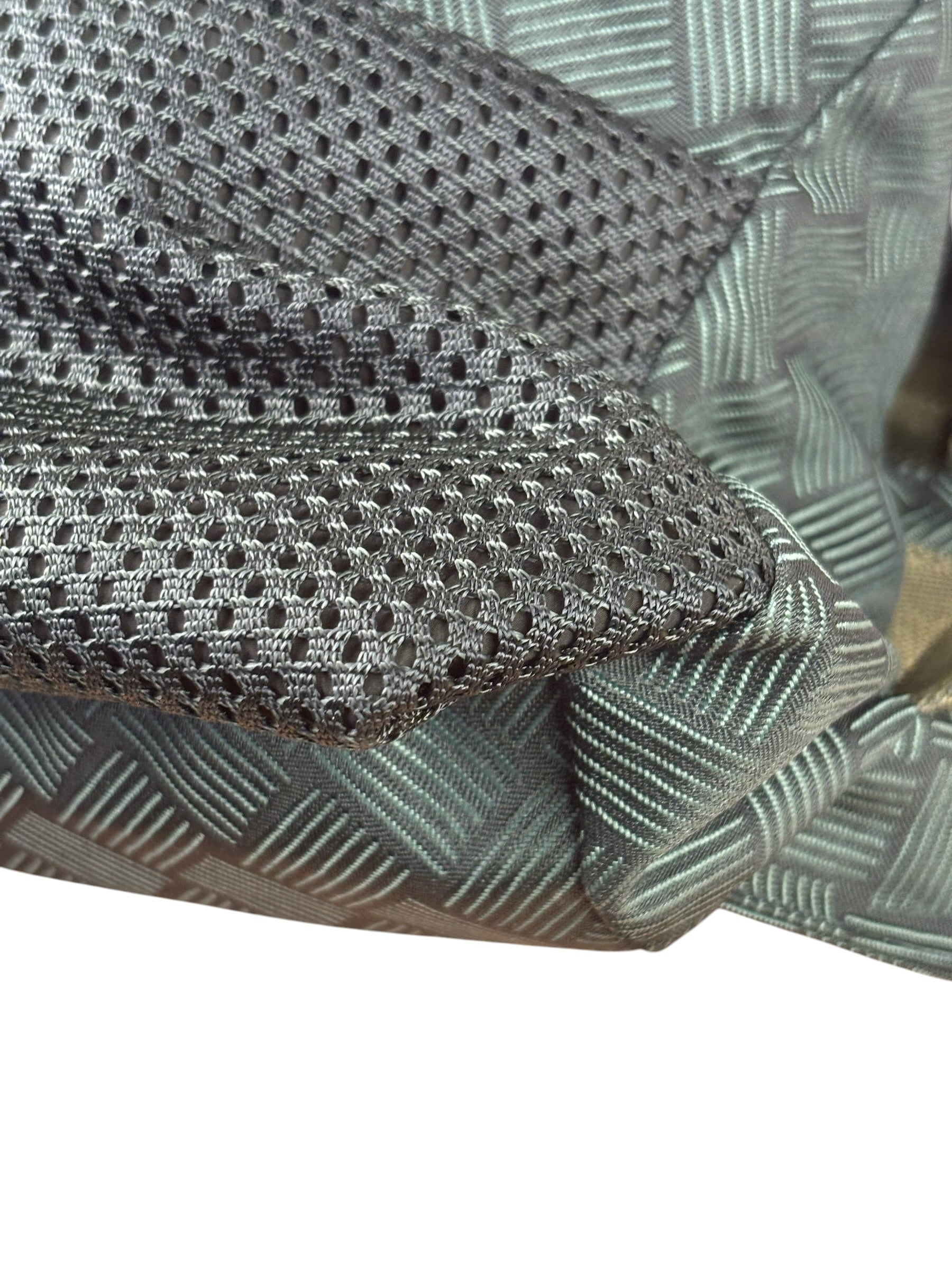 Bottega Veneta Green Nylon/Mesh Intrecciato Belt Bag