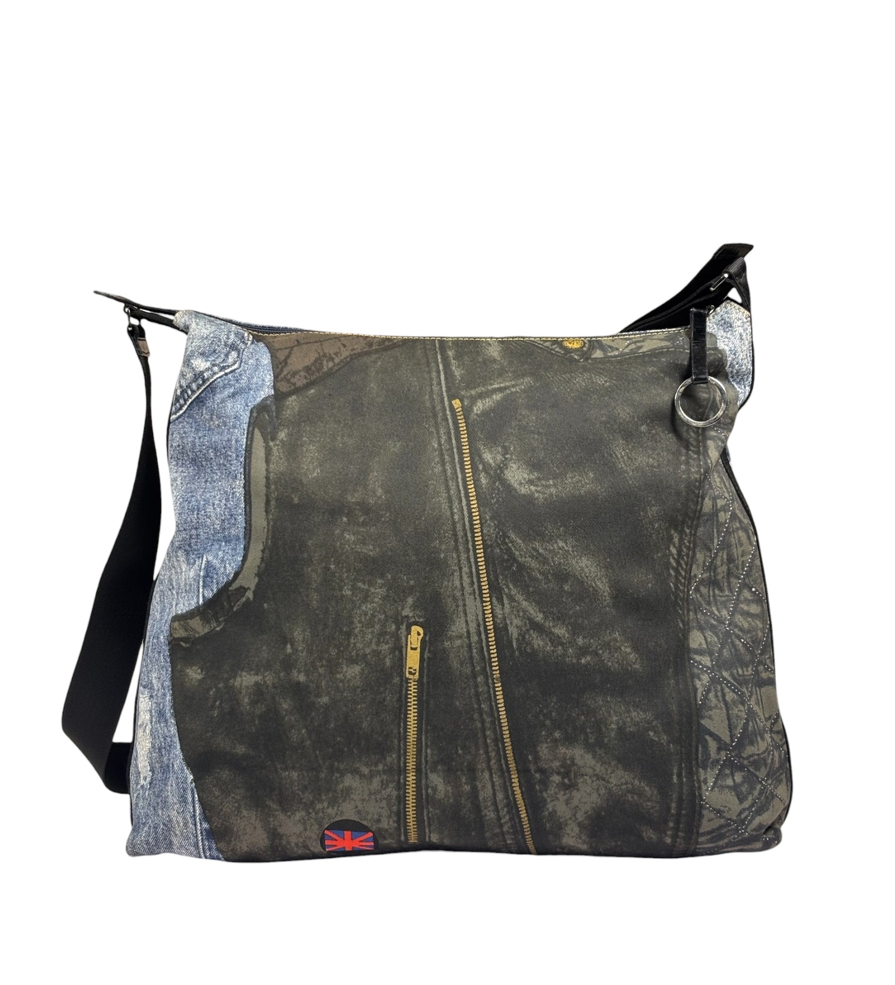 Christian Dior Denim Miss Diorelle Large Crossbody Bag