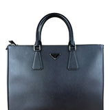 Prada Black Saffiano Leather Galleria Tote