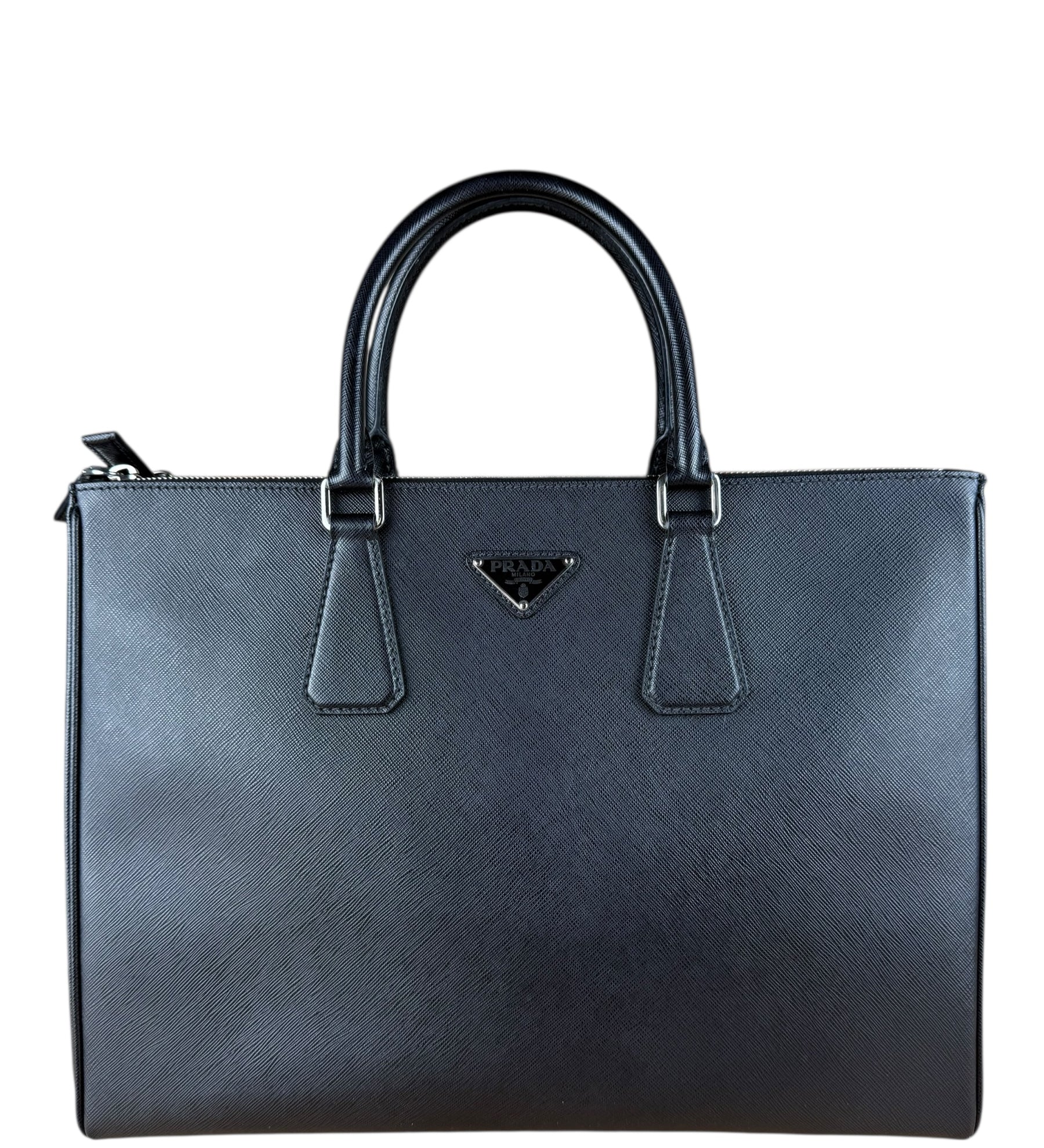 Prada Black Saffiano Leather Galleria Tote