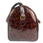YSL Patent Leather Tortoise Shell Duffle
