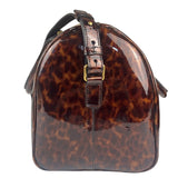 YSL Patent Leather Tortoise Shell Duffle