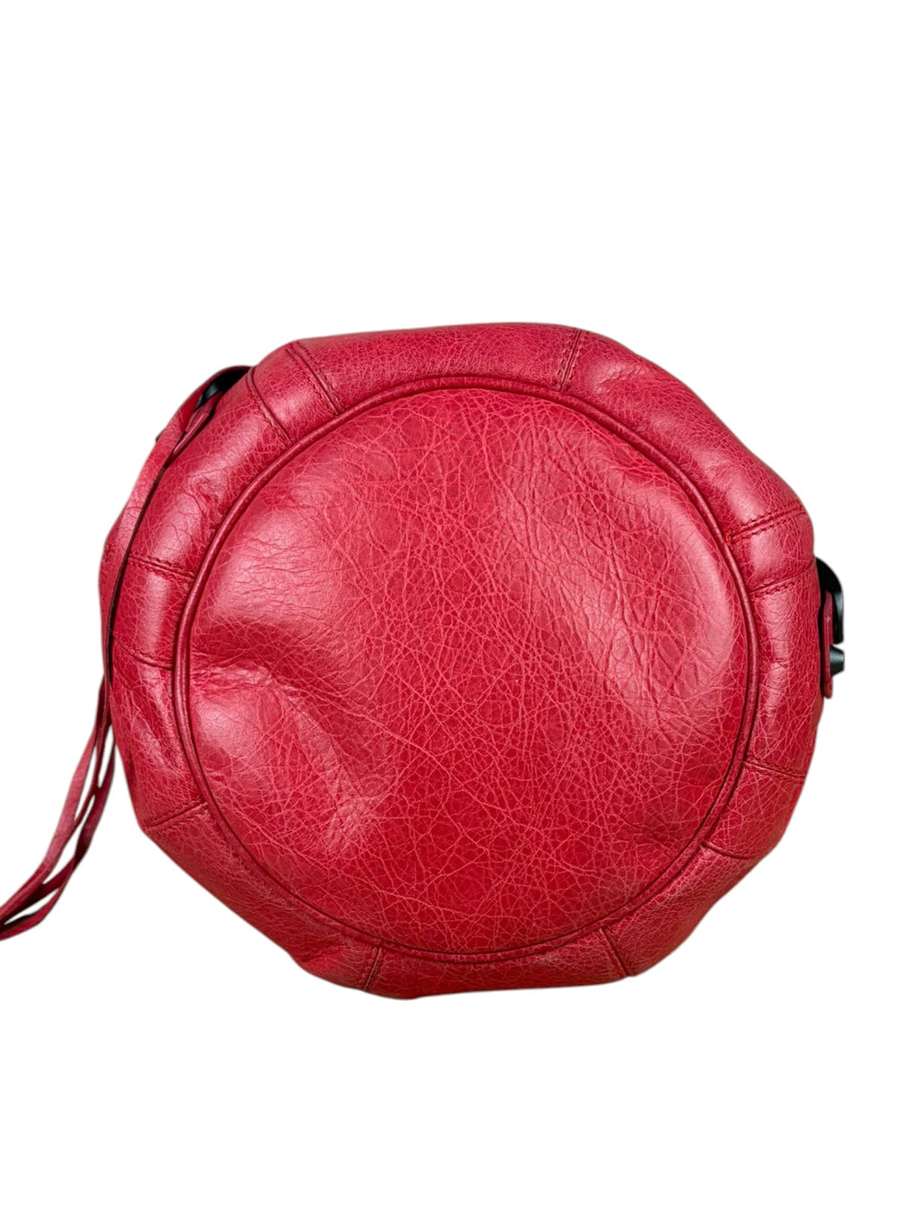 Balenciaga Fuchsia Pink Pompon Bucket Two-Way Bag