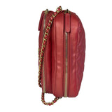 Chanel Pink Satin/Leather Trim Camera Bag 2019