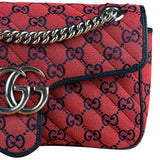 Gucci GG Red Marmont Flap Chain Shoulder Bag