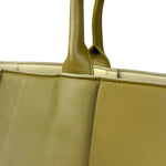 Bottega Veneta Muted Olive Intreccio Arco Woven Leather Tote