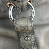 Gucci Supple Gray Bamboo Bar Medium Shoulder Bag