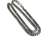 24 Inch .925 Sterling Sliver Cuban Necklace