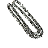 24 Inch .925 Sterling Sliver Cuban Necklace