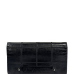 Chanel Black Caviar Chocolate Bar Bi-Fold Long Wallet 2005