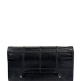 Chanel Black Caviar Chocolate Bar Bi-Fold Long Wallet 2005