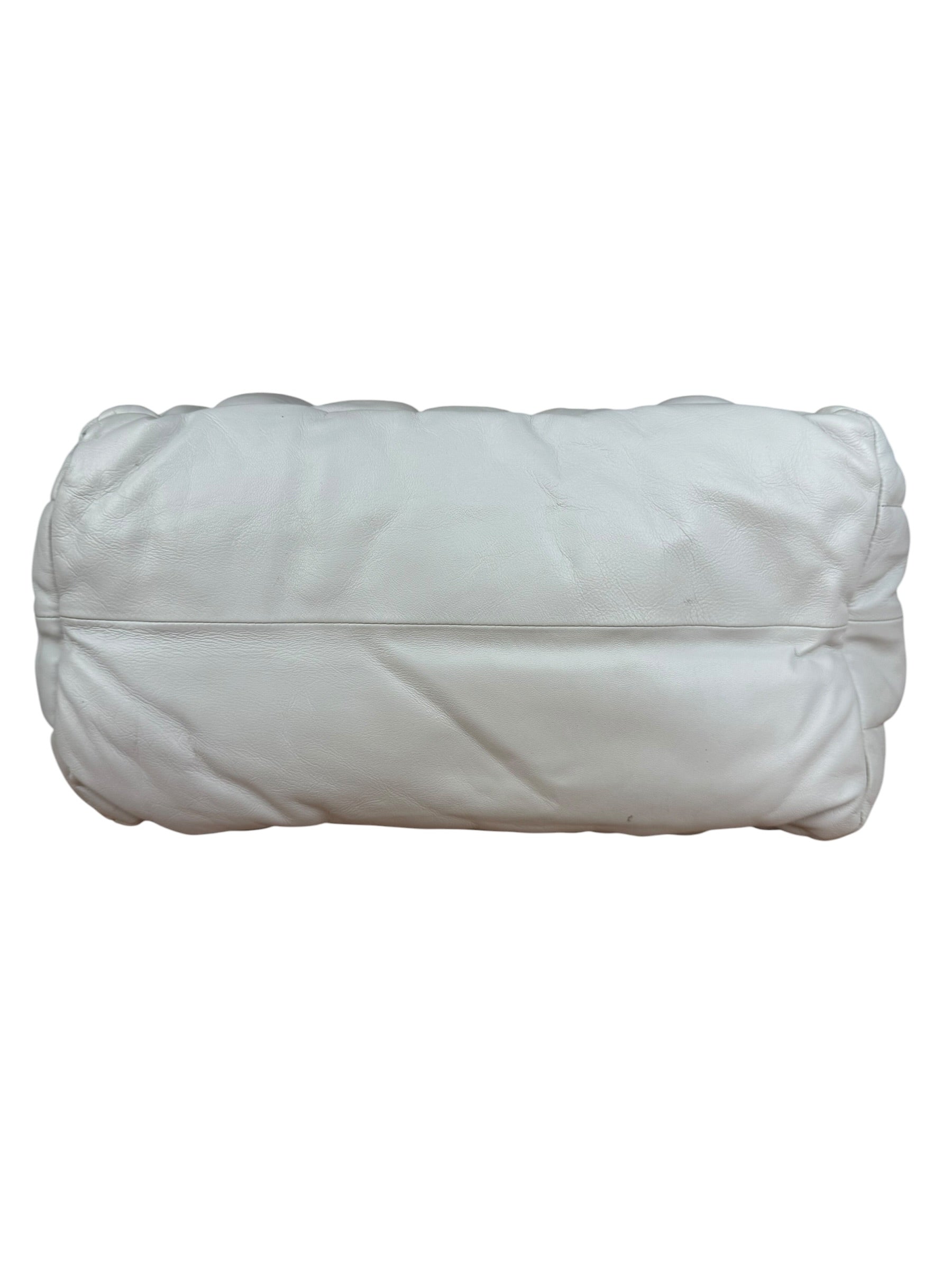 Rag & Bone White Leather Puffer Tote