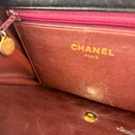 Chanel Black Diamond Stitch Lambskin Square Flap 1988