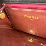 Chanel Black Diamond Stitch Lambskin Square Flap 1988