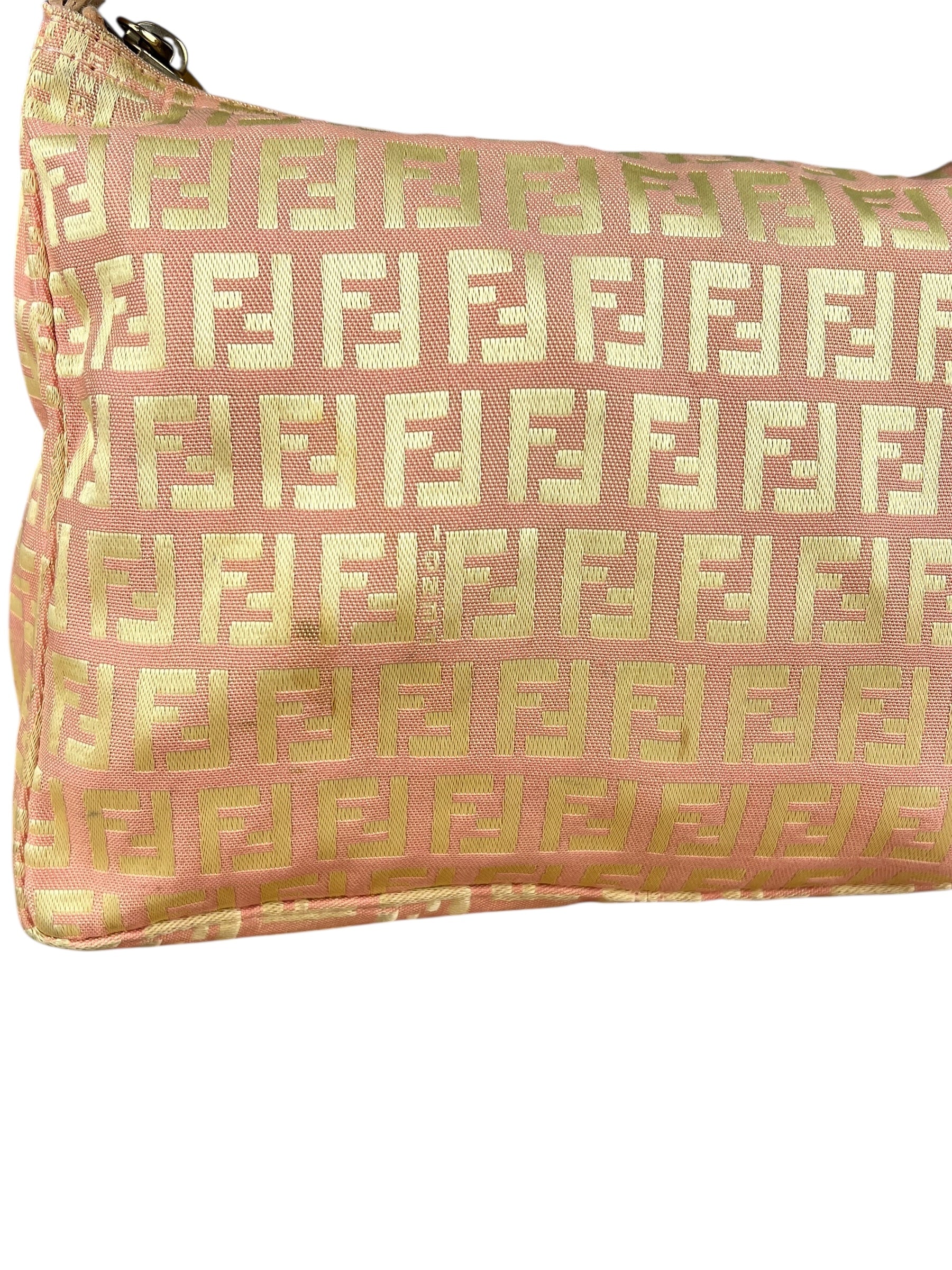 Fendi Vintage Pink Zucca Pochette