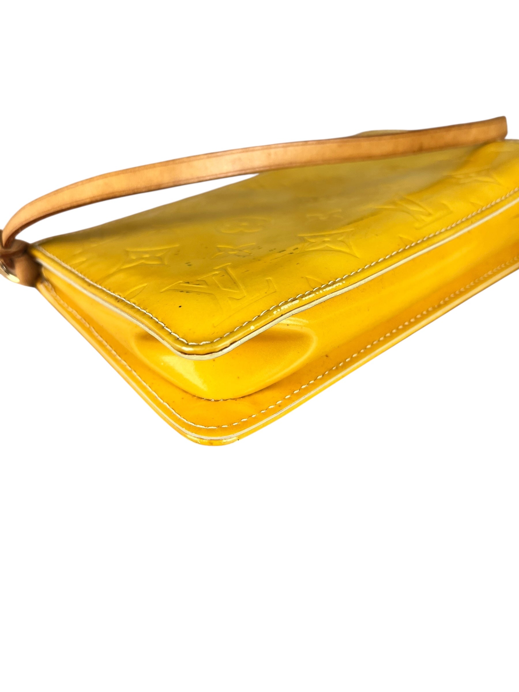 Louis Vuitton Yellow Monogram Vernis Lexington Pochette