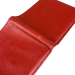 Rolex Red Leather Bifold Wallet