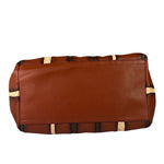 Bottega Veneta Brown Leather Intrecciato Trim Cesta Tote