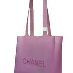 Chanel Purple Jelly Rubber Small Tote Bag Early 2000's