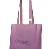 Chanel Purple Jelly Rubber Small Tote Bag Early 2000's